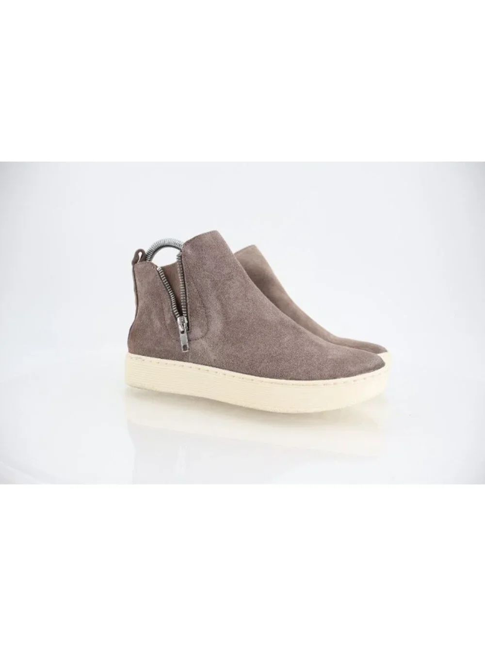 Sofft Womens Britton Sneakers Shoes High Top Brown Suede Casual Size 5.5
